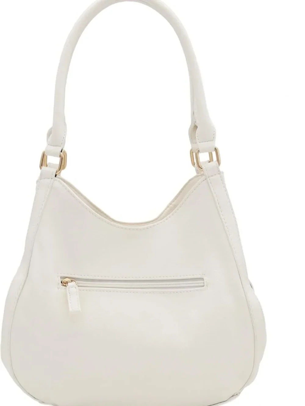 Stylish Lightweight Faux Leather Medium Hobo Bag with 3 Compartments - Perfect